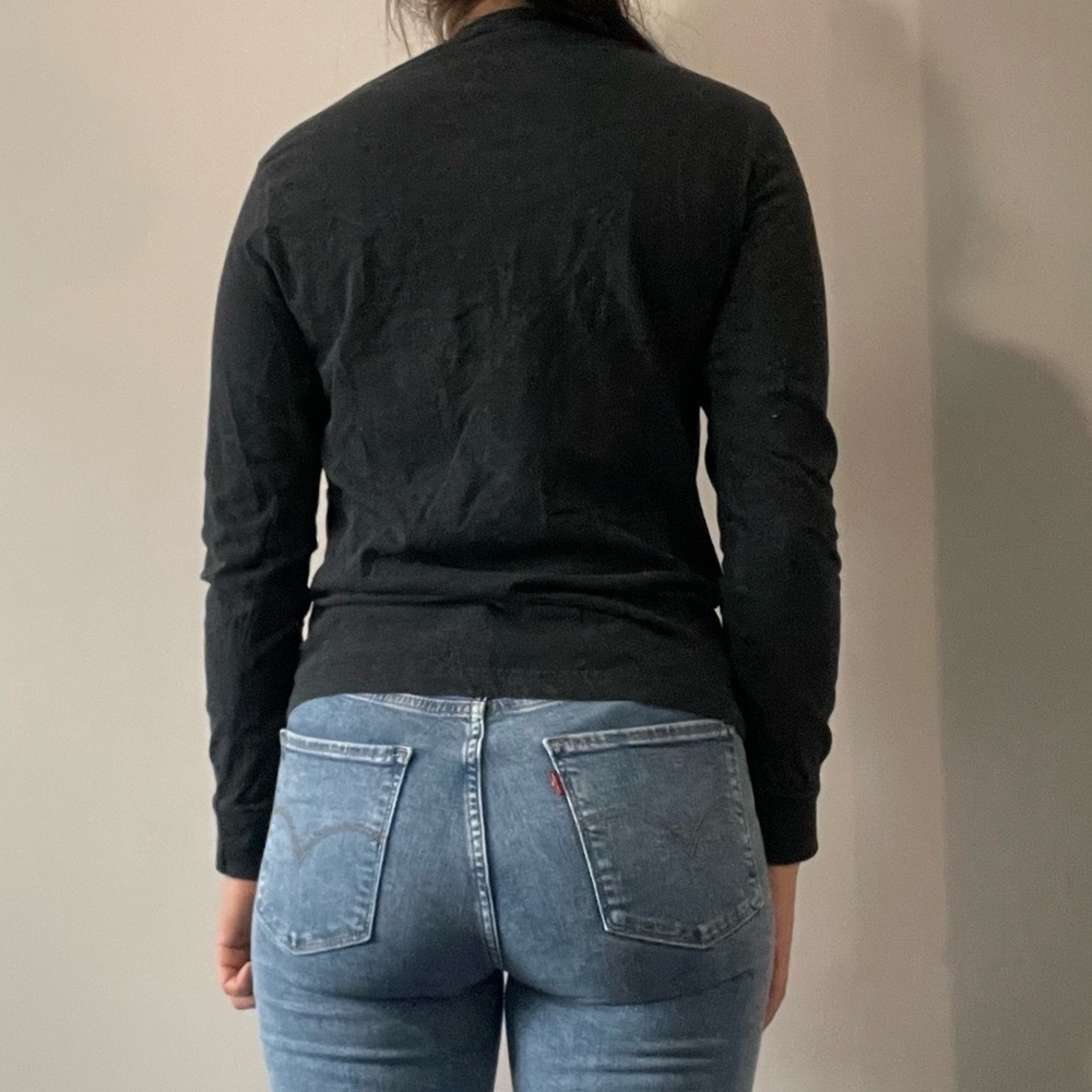 🍁 Roots Dark Grey Long Sleeve T-Shirt - Women's Size  XS 🍁 - Picture 4 of 8